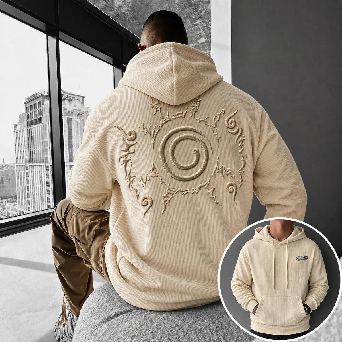 Unisex Anime-print Hoodie