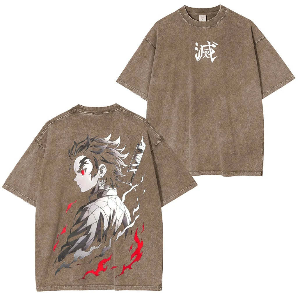 Anime Anime Unisex Washed T-Shirt| KNY