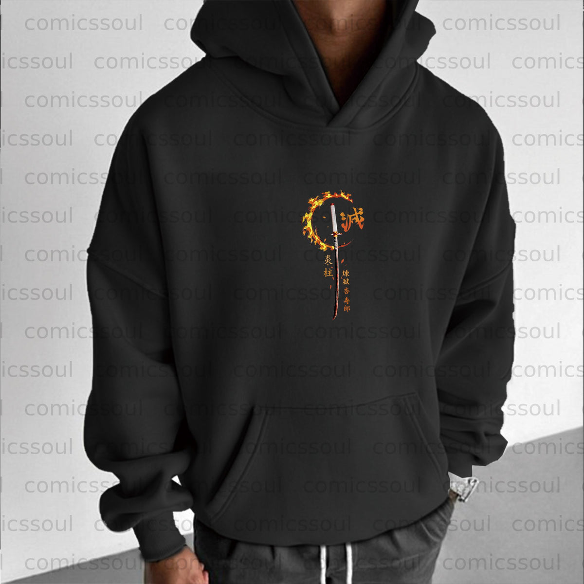 Unisex Anime Graphic Streetwear Vintage Plush Hoodie