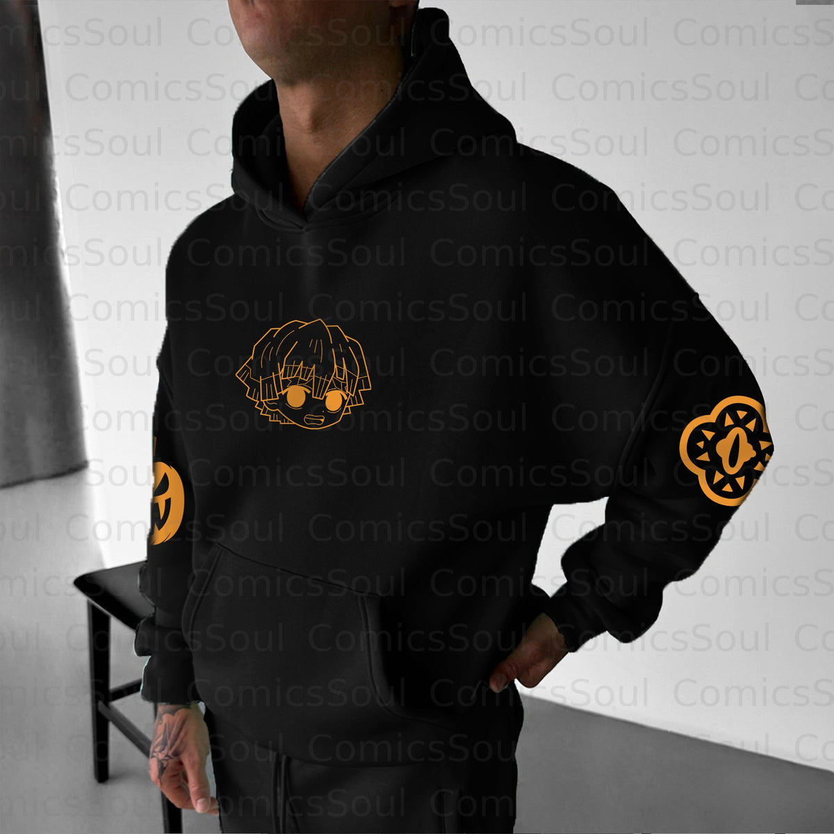 Unisex Halloween Anime Graphic Streetwear Vintage Hoodie