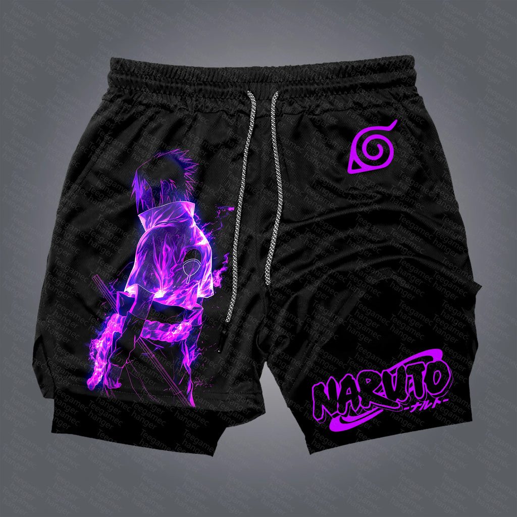 Unisex Naruto Anime Graphic Streetwear Shorts