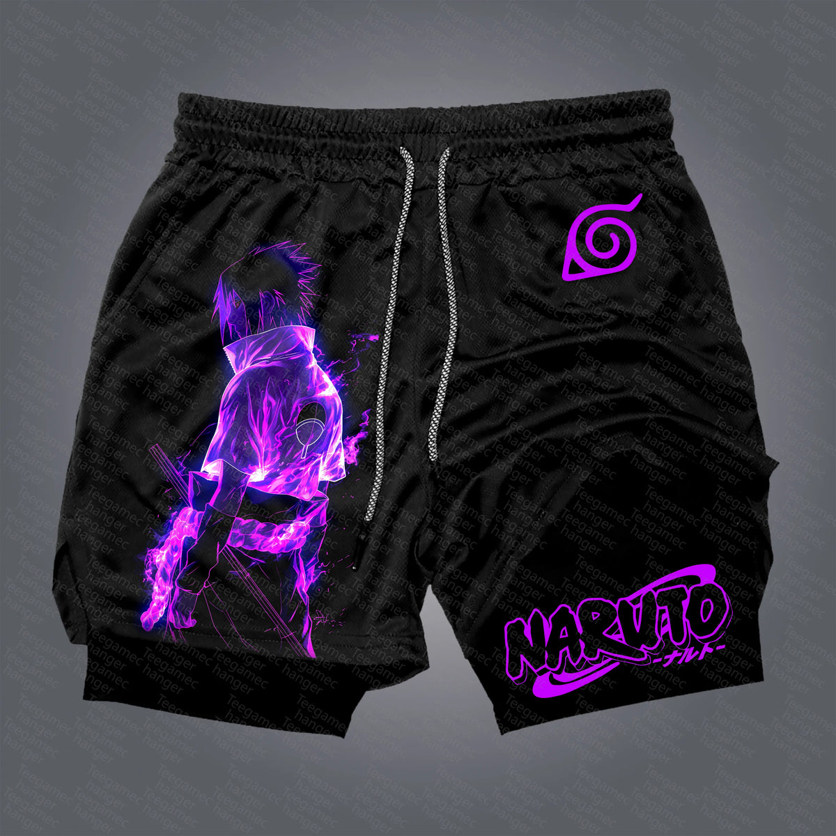 Unisex Naruto Anime Graphic Streetwear Shorts
