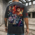 Vintage 3D Direct Inkjet Printed Washed Unisex T-Shirt