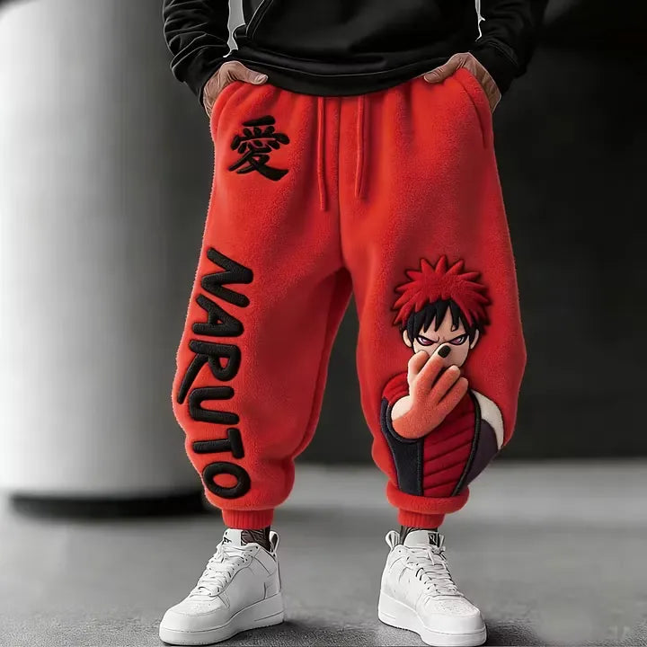 Blocked Plush Pants