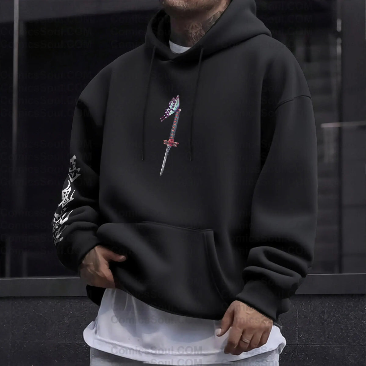 Unisex Anime Graphic Streetwear Vintage Plush Hoodie| KNY