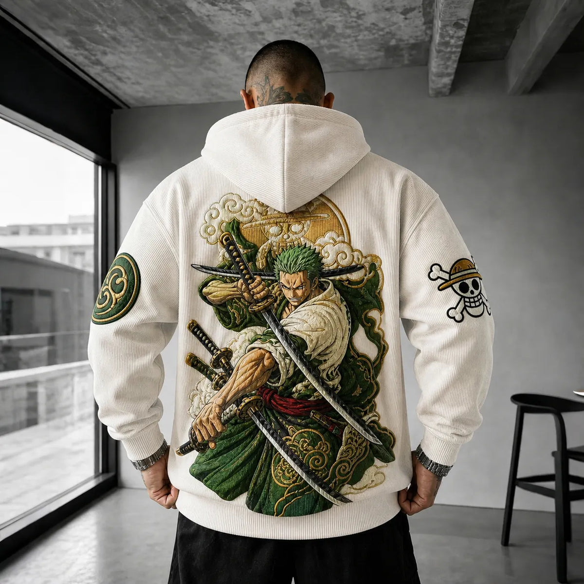 Unisex Anime-print Hoodie