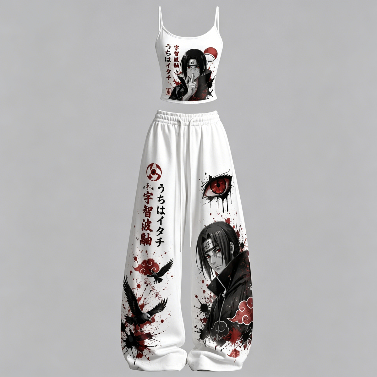 Naruto Top & Elasticated Trousers Two-Piece Set | Anime Graphic