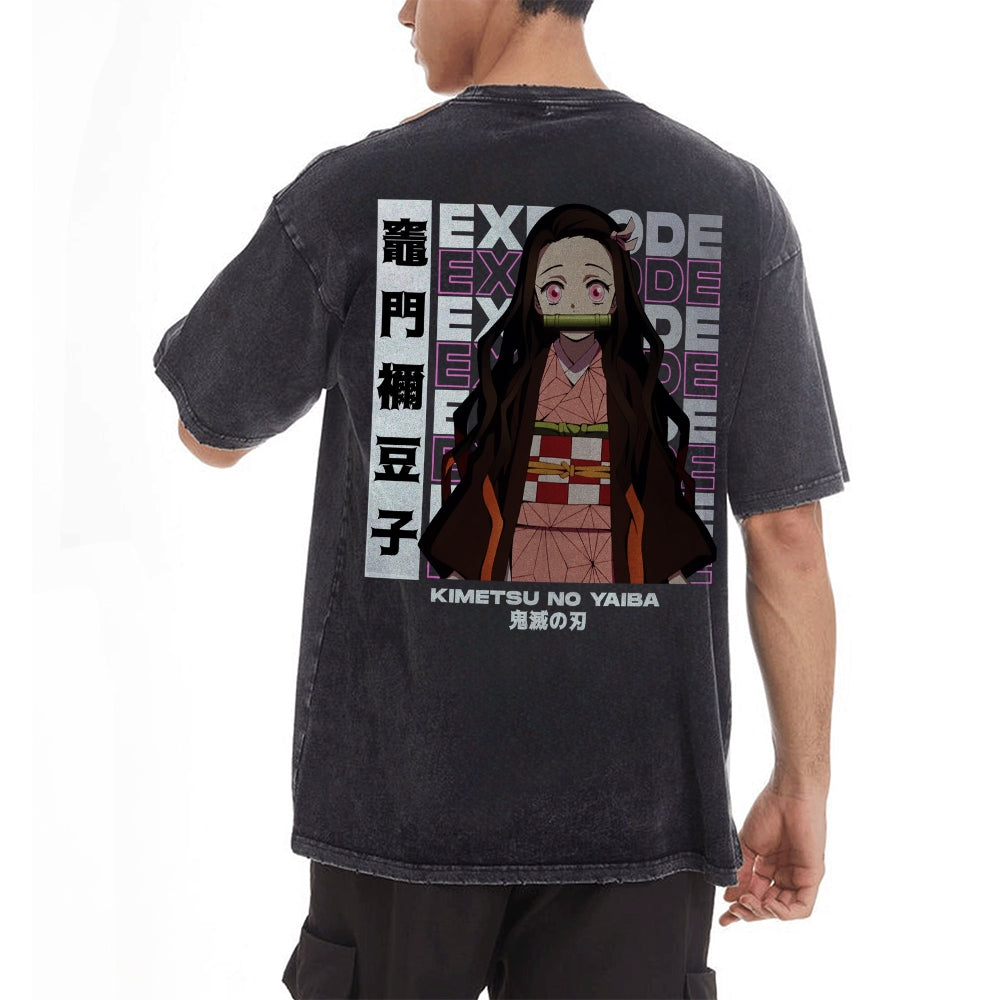 OG Nezuko Kamado Vintage Oversized T-Shirt | KNY