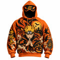 Halloween Anime-Print Hoodie