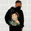Unisex Graphic Streetwear Vintage Zipper Cardigan Plush Hoodie