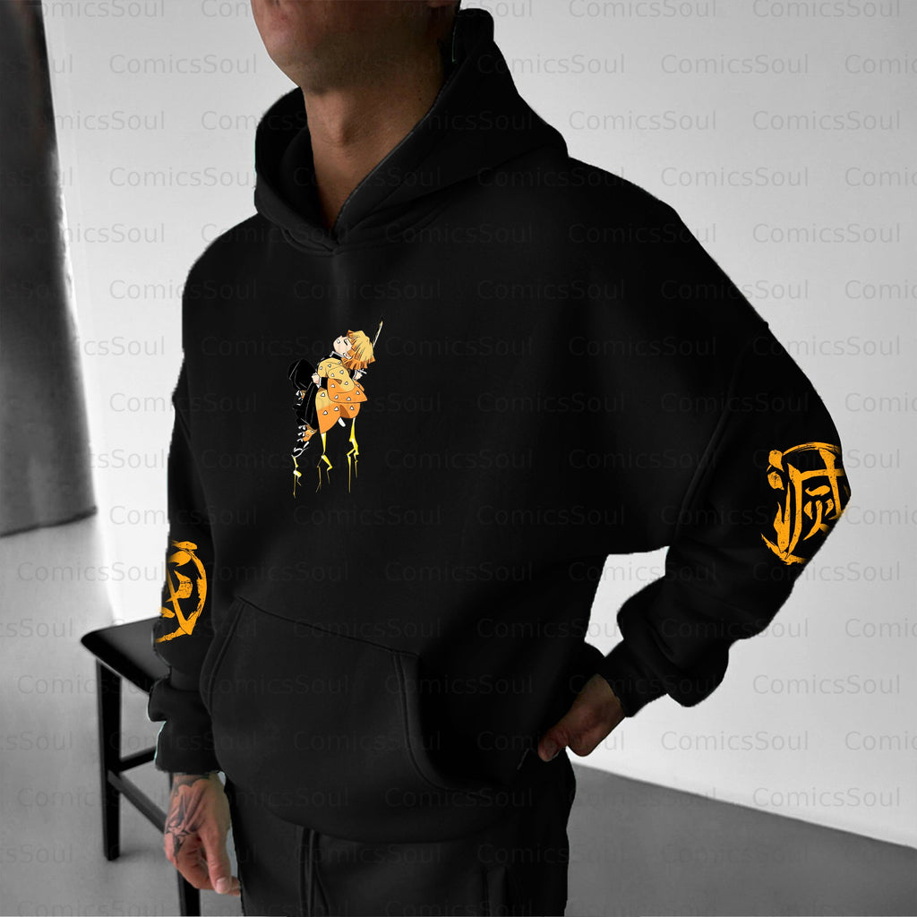Unisex Anime Graphic Streetwear Vintage Plush Hoodie| KNY
