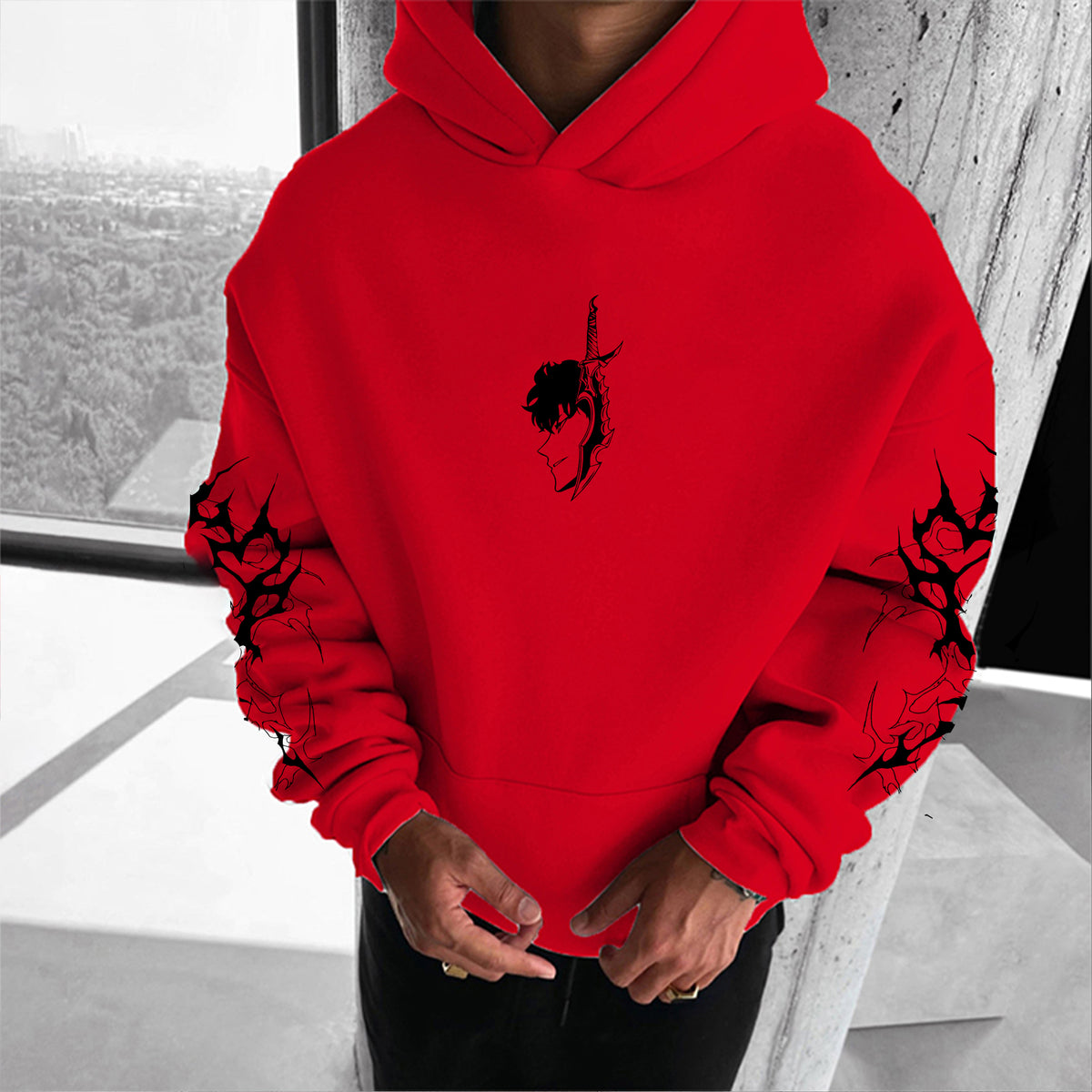 Unisex Anime Graphic Streetwear Vintage Plush Hoodie