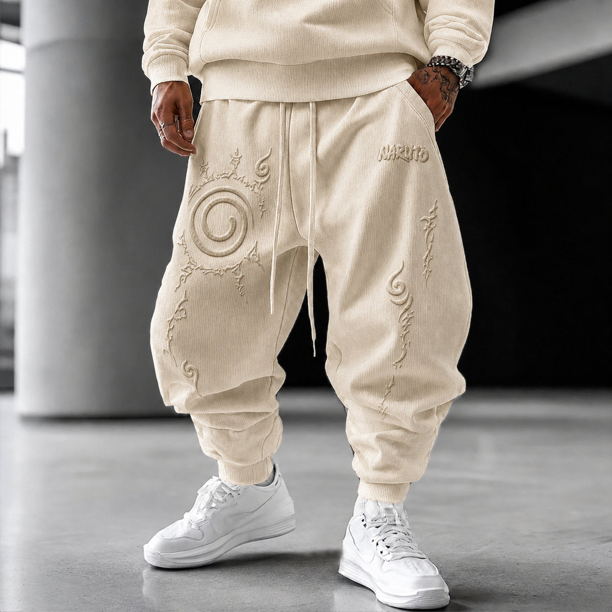Unisex Anime-print Trousers
