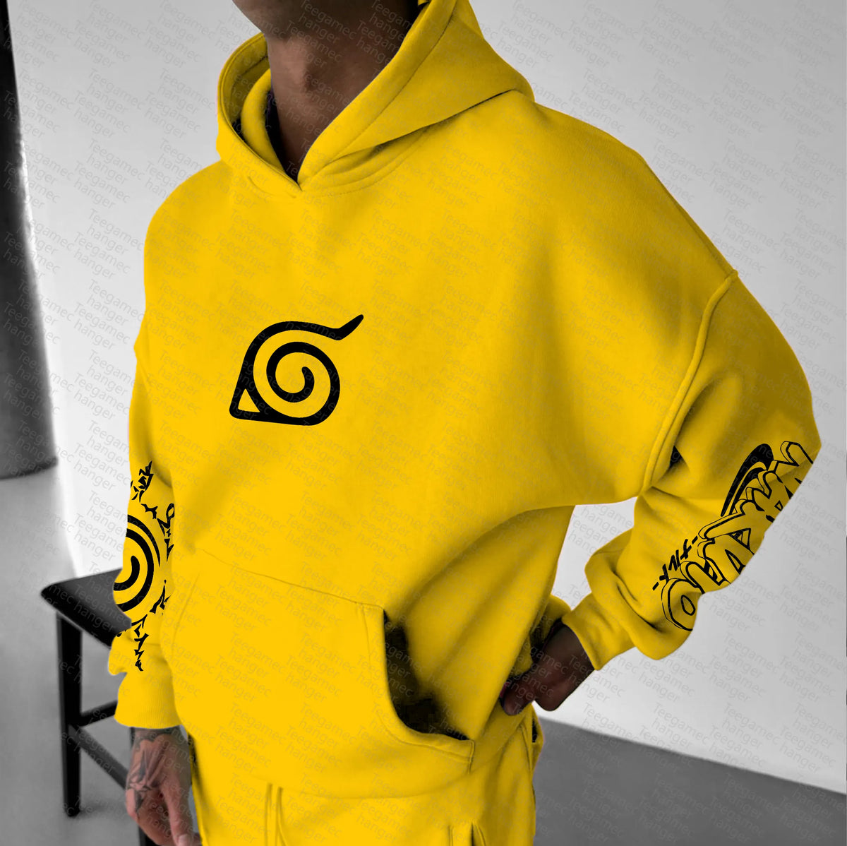 Unisex Naruto Anime Graphic Streetwear Hoodie