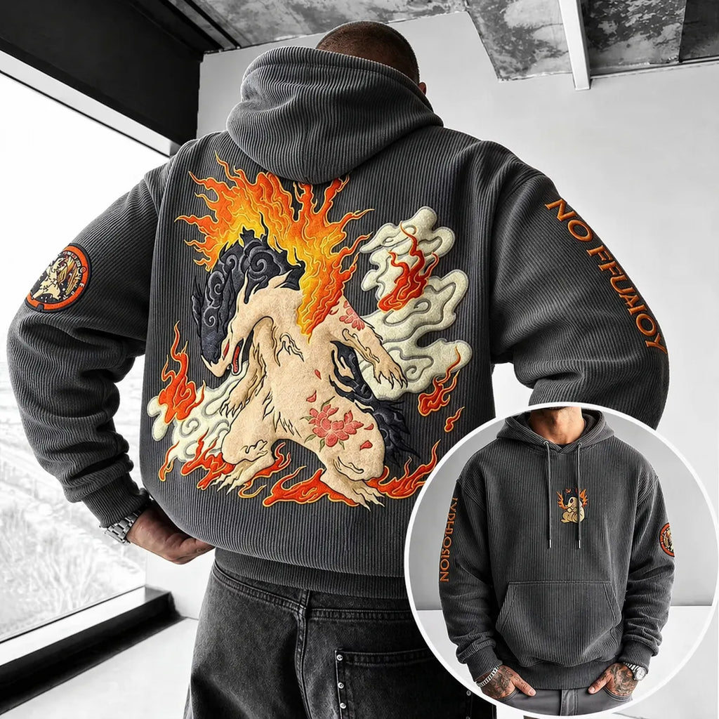 Unisex Anime-print Hoodie