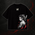 High-quality unisex anime graphic washed printed T-shirt| KNY