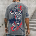Vintage 3D Direct Inkjet Printed Washed Unisex T-Shirt