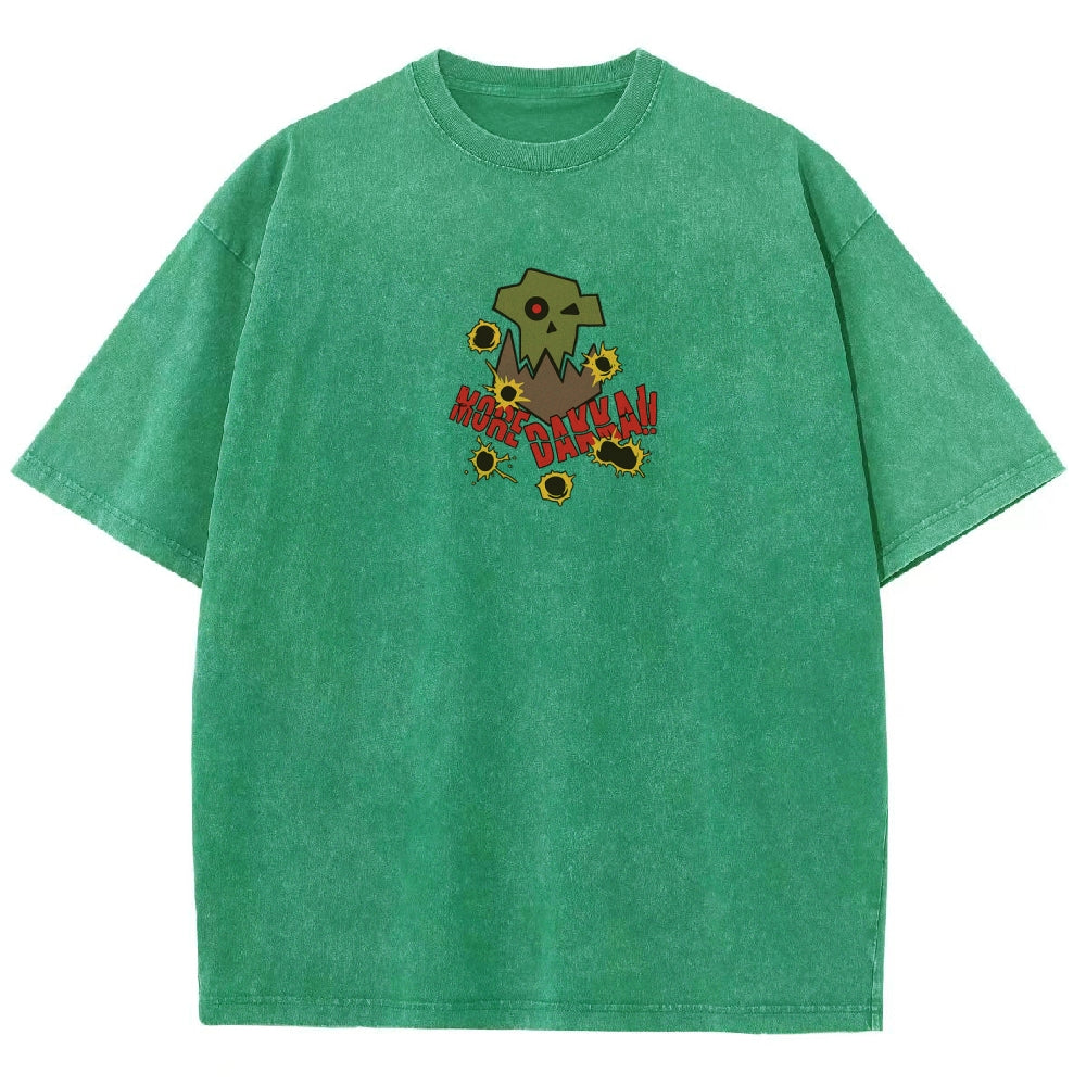 Vintage Casual Washed T-Shirt 丨WH40K