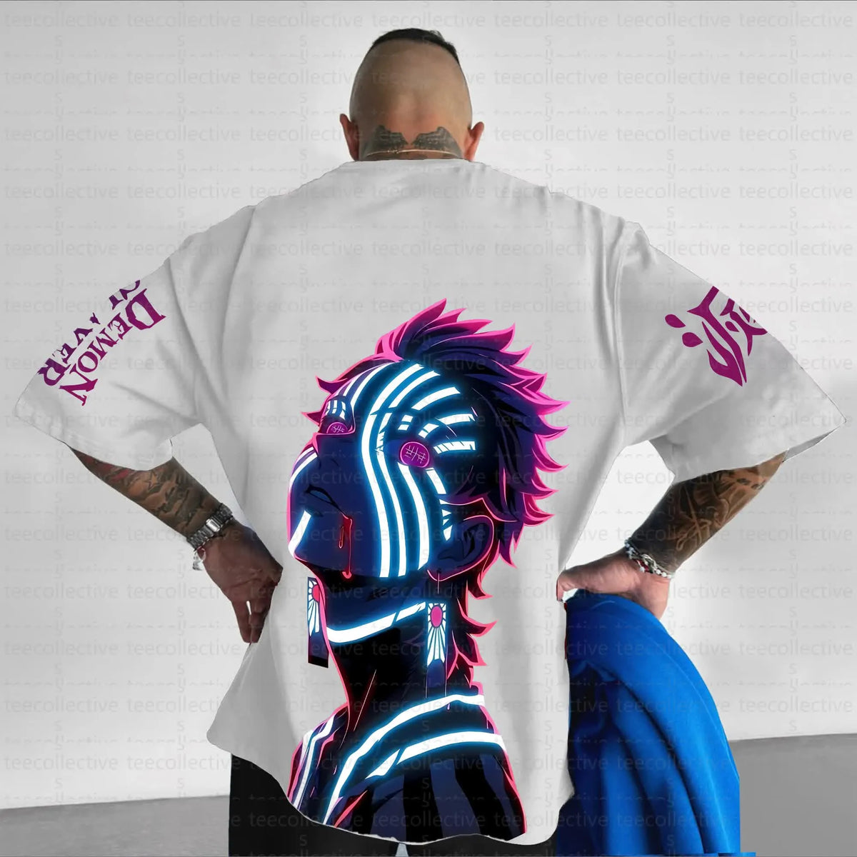 Unisex Anime Inspired Vintage T-Shirt | KNY-Akaza