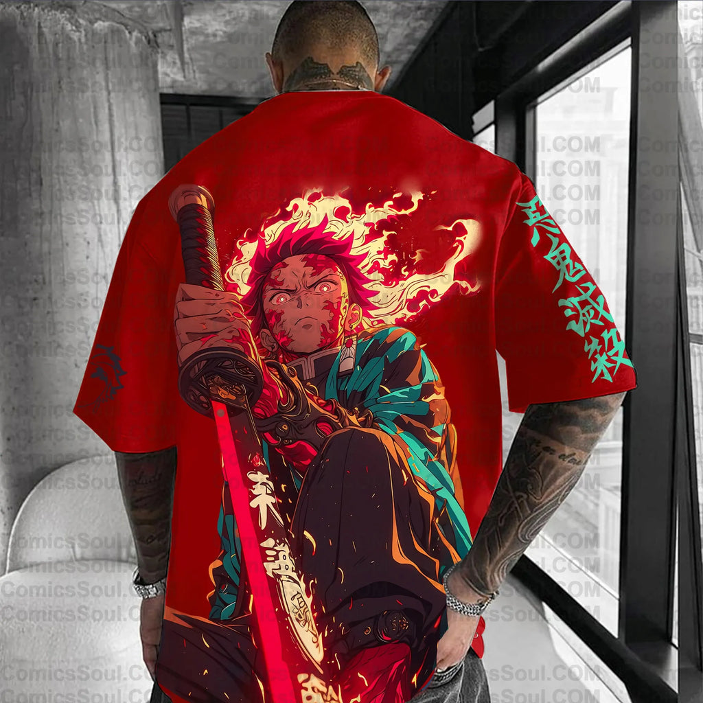 Unisex Anime Inspired Vintage T-Shirt| KNY