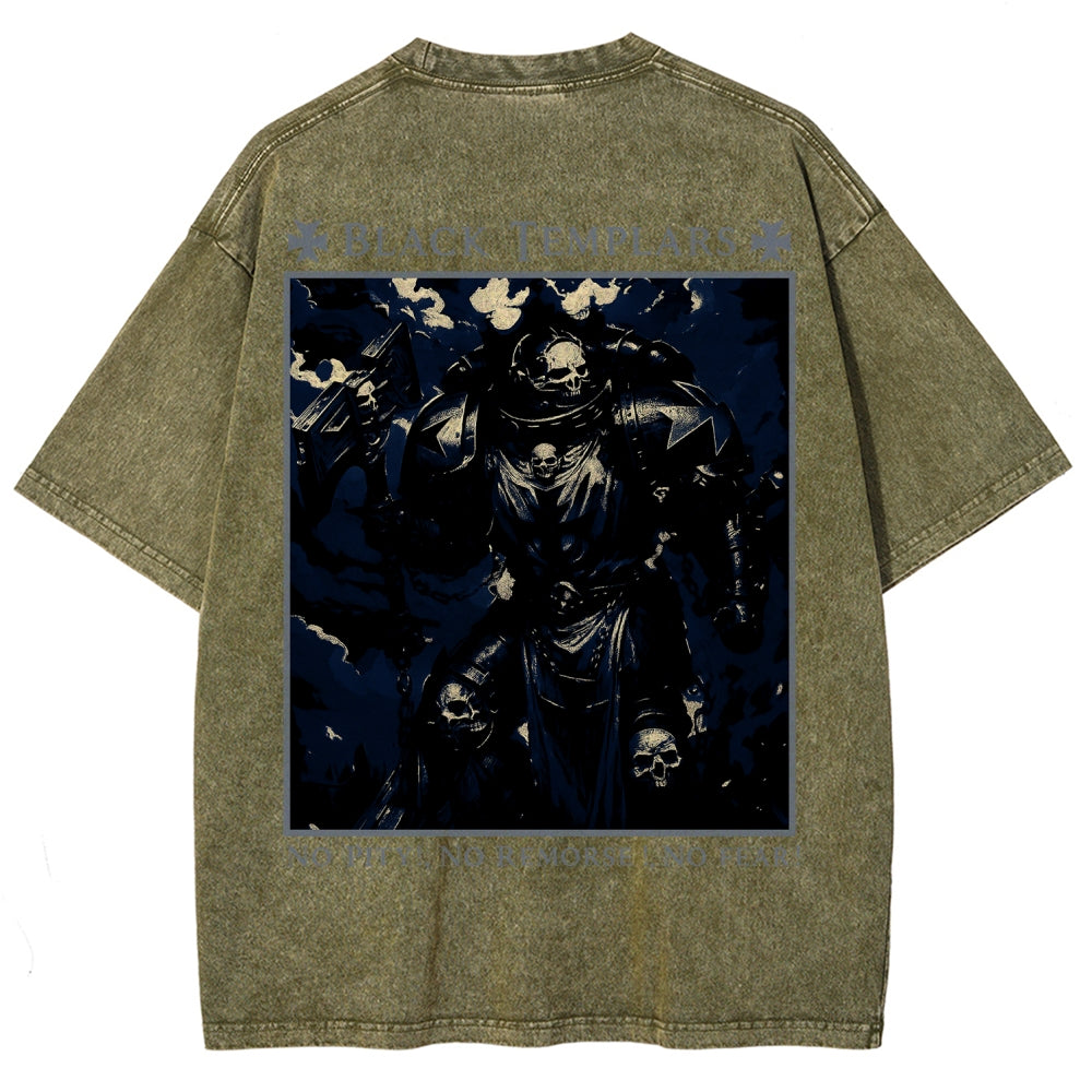 Vintage Casual Washed T-Shirt 2509002319丨WH40K