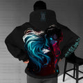 Unisex Anime Graphic Streetwear Vintage Plush Hoodie| KNY