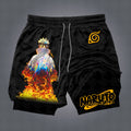 Unisex Naruto Anime Graphic Streetwear Shorts