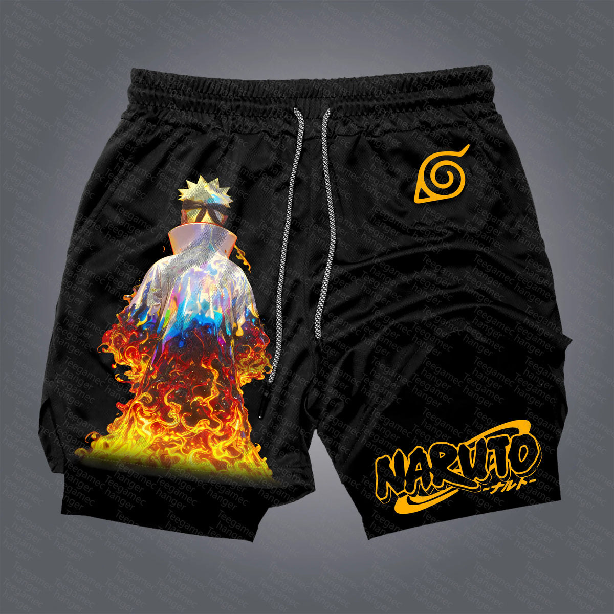 Unisex Naruto Anime Graphic Streetwear Shorts
