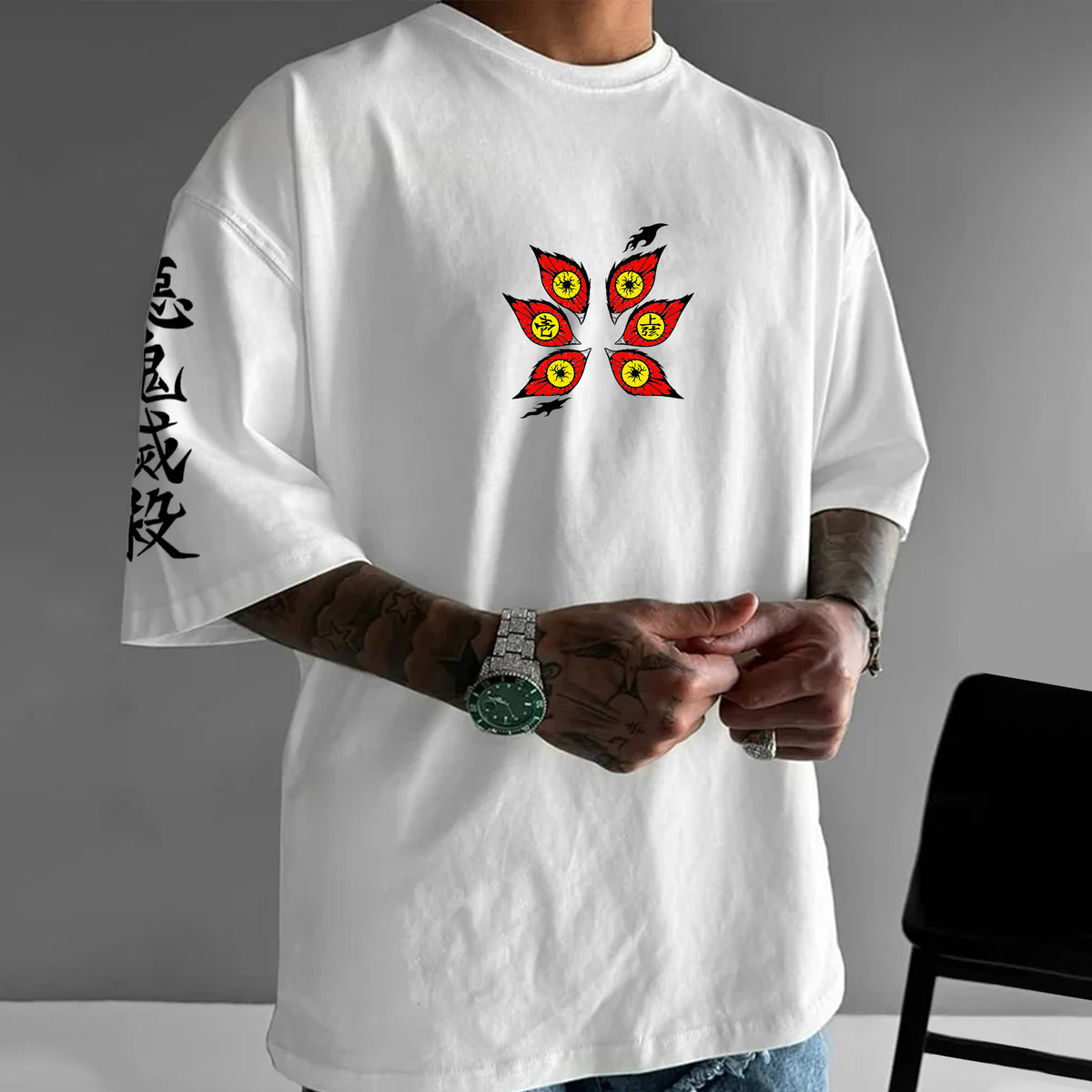 Unisex  " Demon slayer " Anime Inspired Vintage T-Shirt| KNY