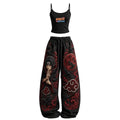 Women's Anime-Print Camisole And Pants Set