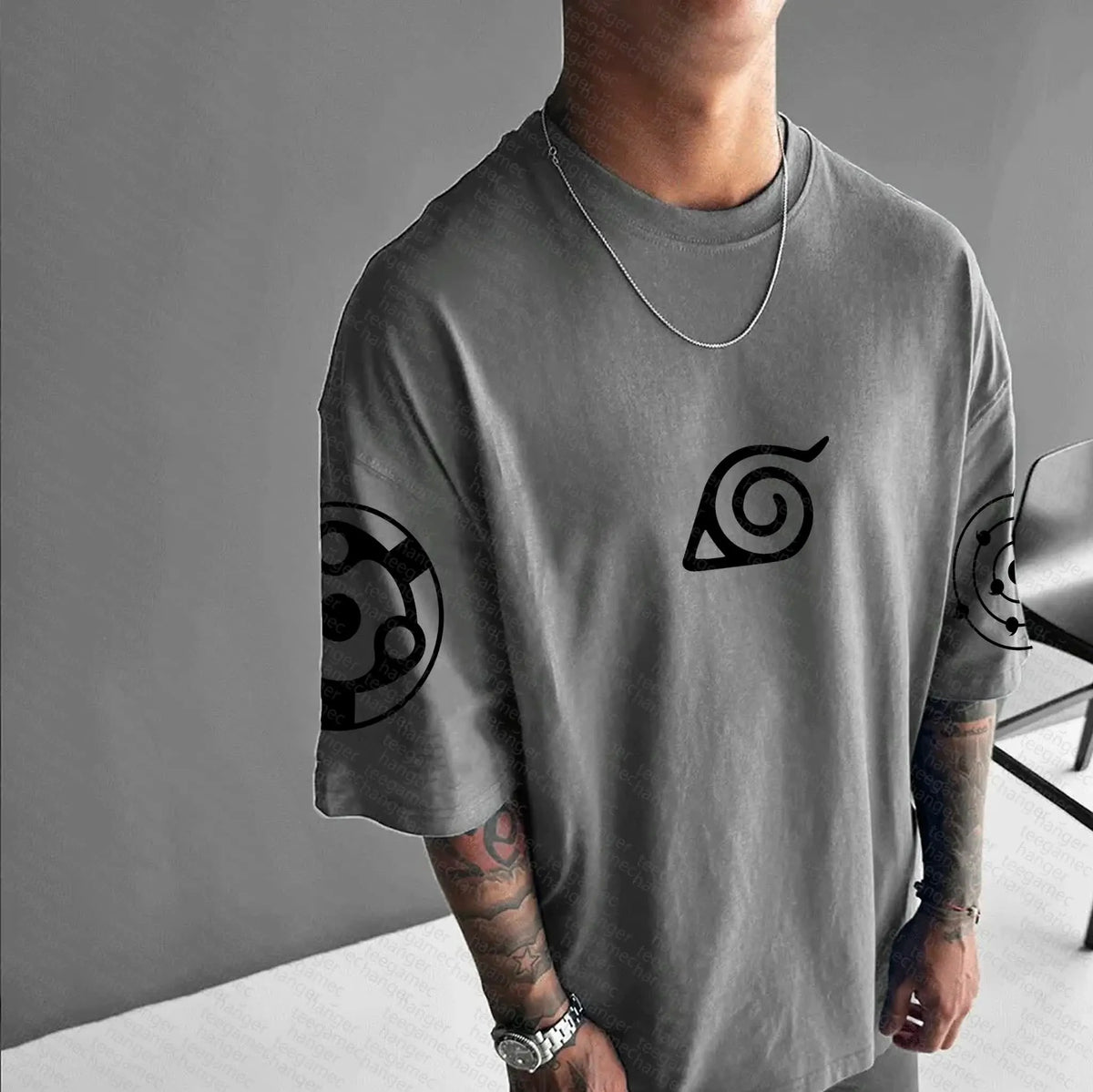 Unisex Naruto Anime Graphic Streetwear T-Shirts