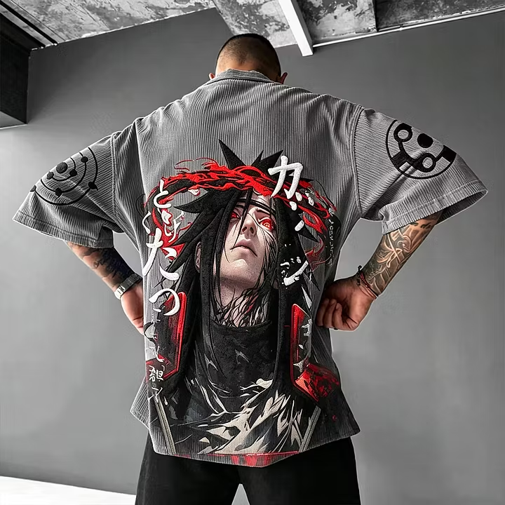 Madara Uchiha Vintage Corduroy T-Shirt