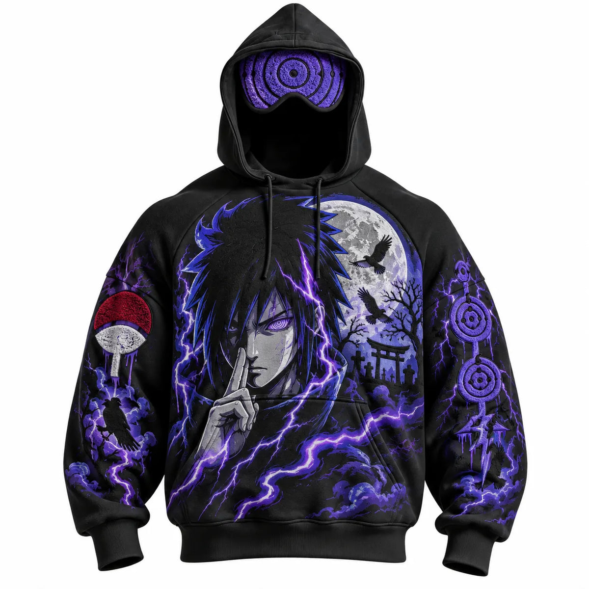 Halloween Anime-Print Hoodie