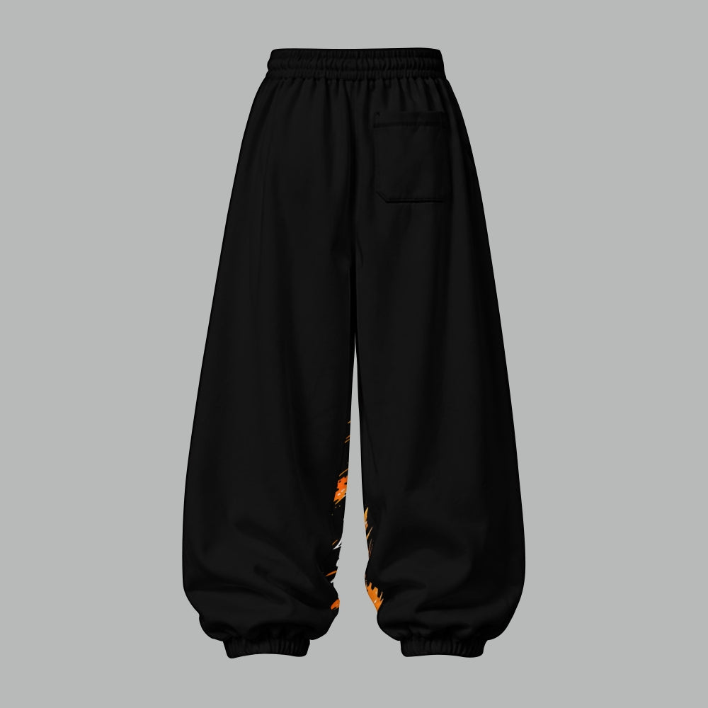 Naruto Uzumaki Women's Cropped Long Sleeve Hoodie & High Waist Jogger Pants Two Piece Tracksuit Set