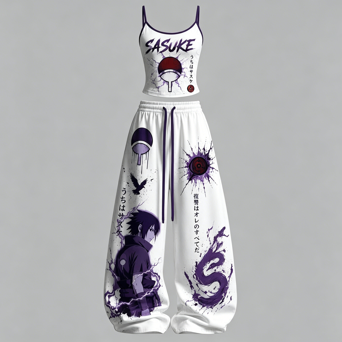 Naruto Top & Elasticated Trousers Two-Piece Set | Anime Graphic