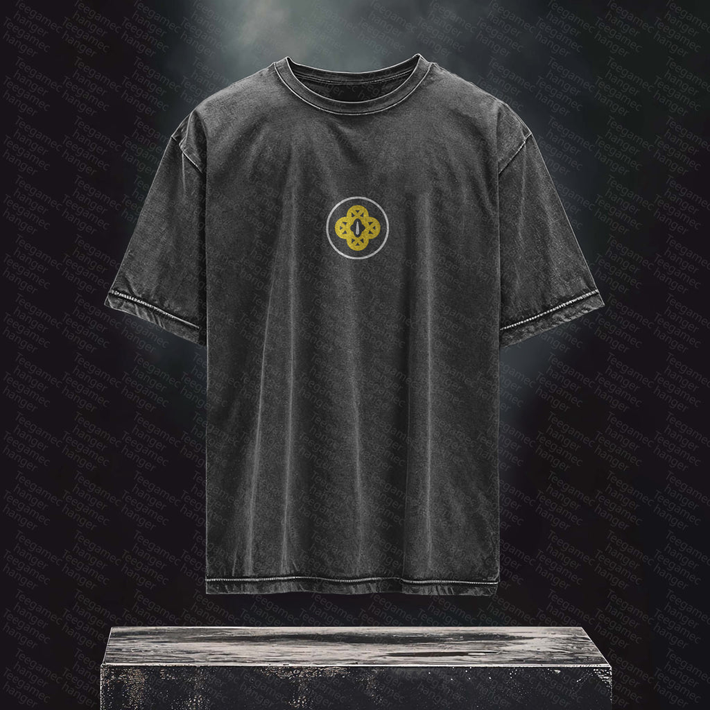 Unisex High Quality Inspired Vintage Washed 3D Direct Injection T-Shirt