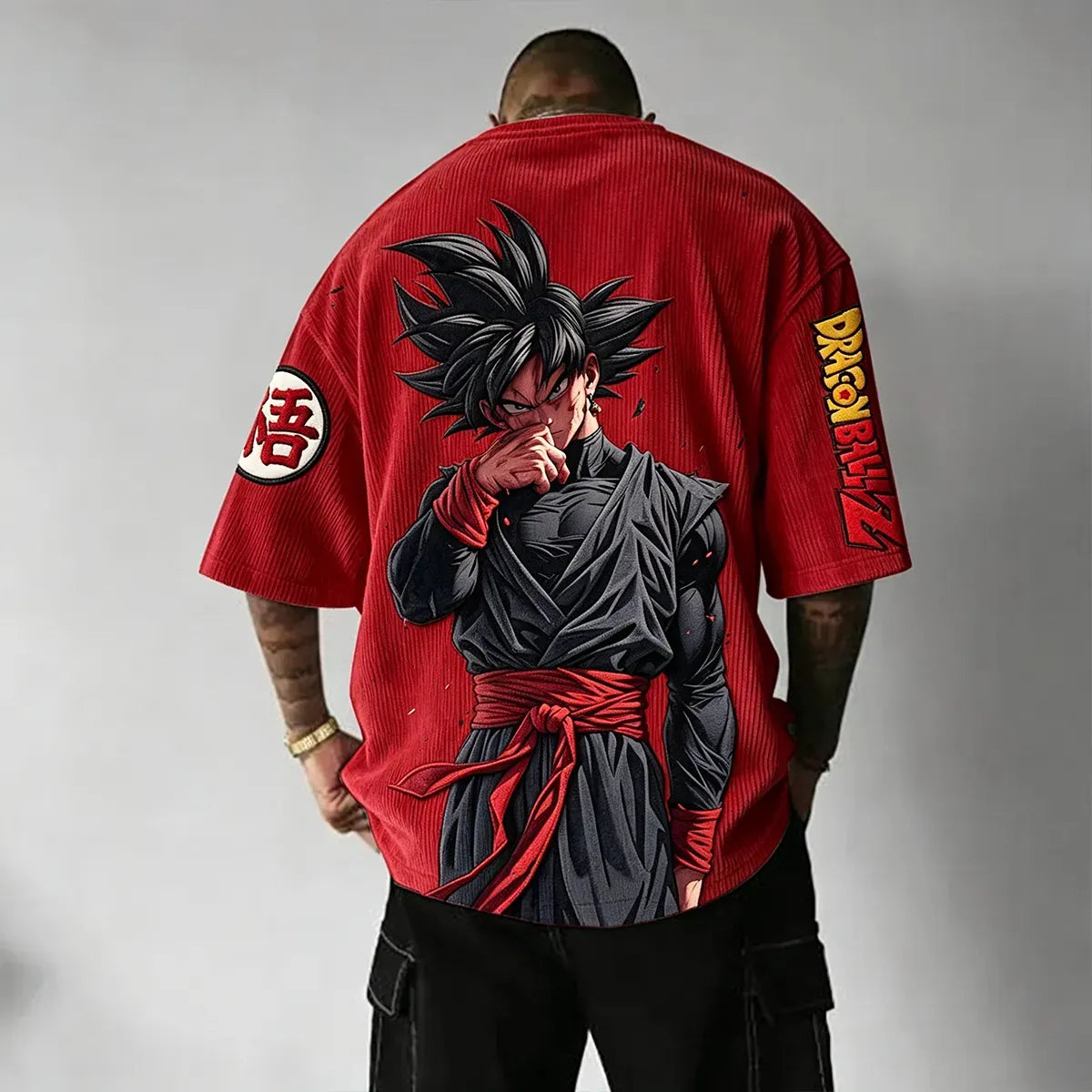 Unisex Anime Inspired Vintage Corduroy T-Shirt