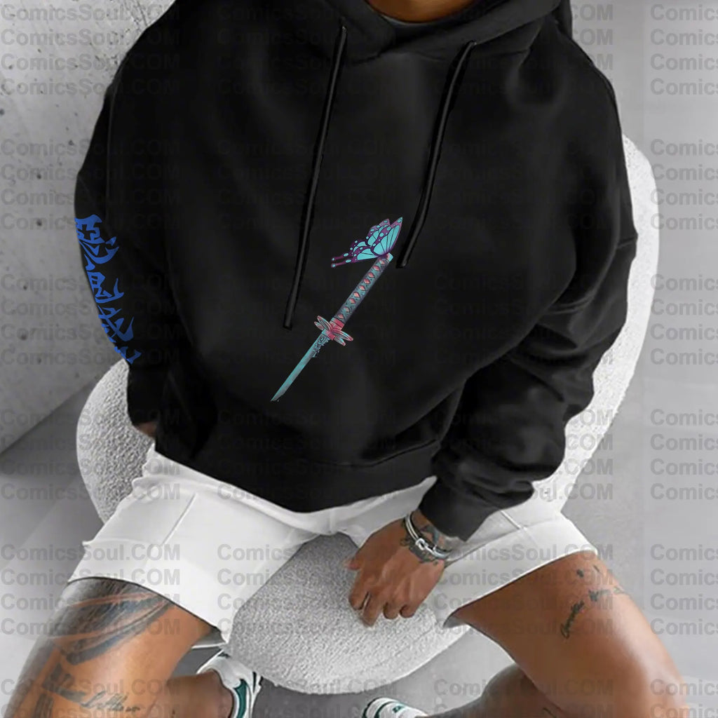 Unisex Anime Graphic Streetwear Vintage Plush Hoodie| KNY