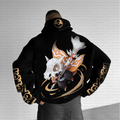 Unisex Anime Inspired Vintage Plush Hoodie