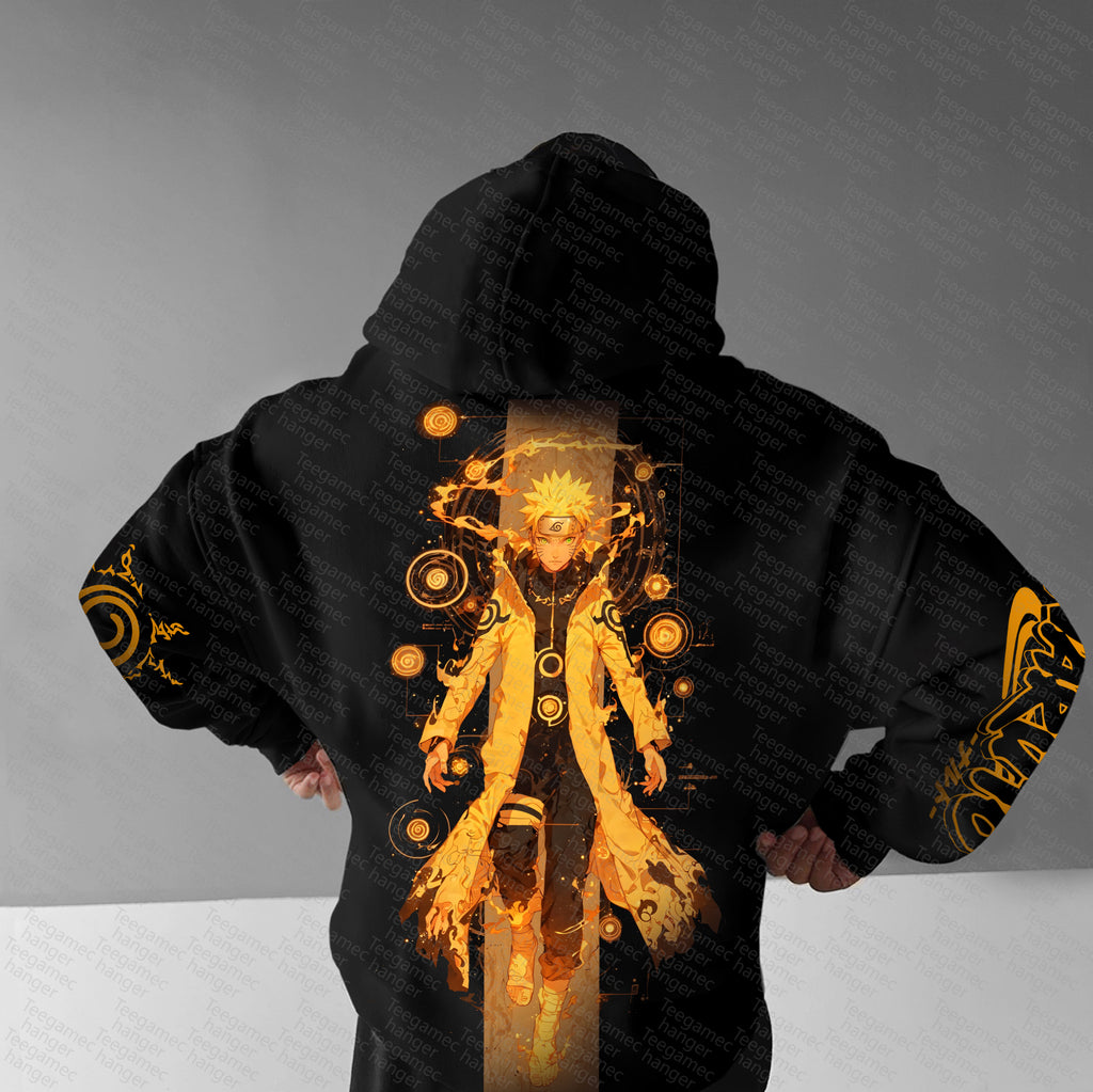 Unisex Naruto Anime Graphic Streetwear Hoodie