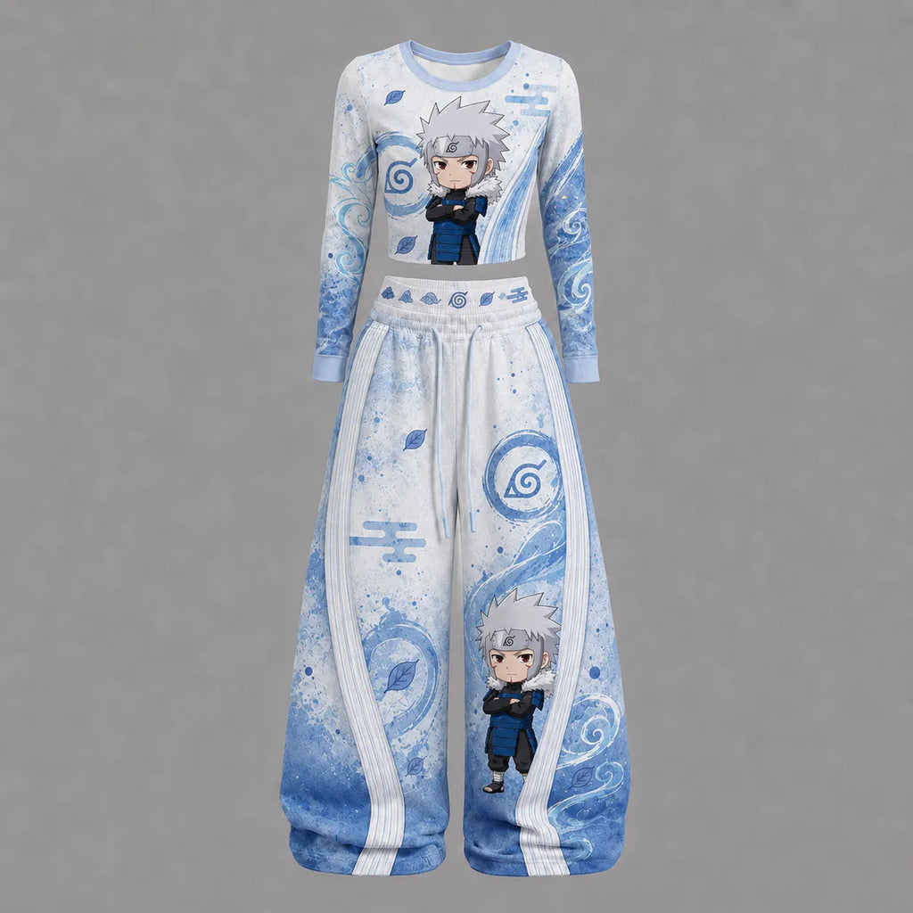 Naruto -Tobirama Senju-sleeved double-layer stretch pants set | Anime Graphic