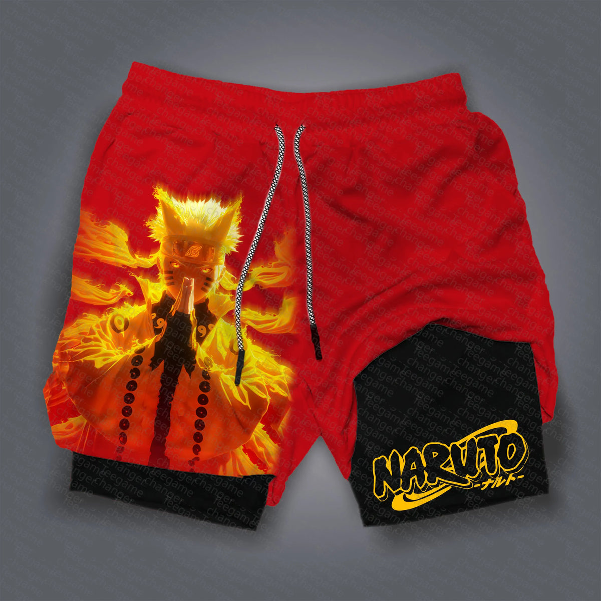 Unisex Naruto Anime Graphic Streetwear Shorts