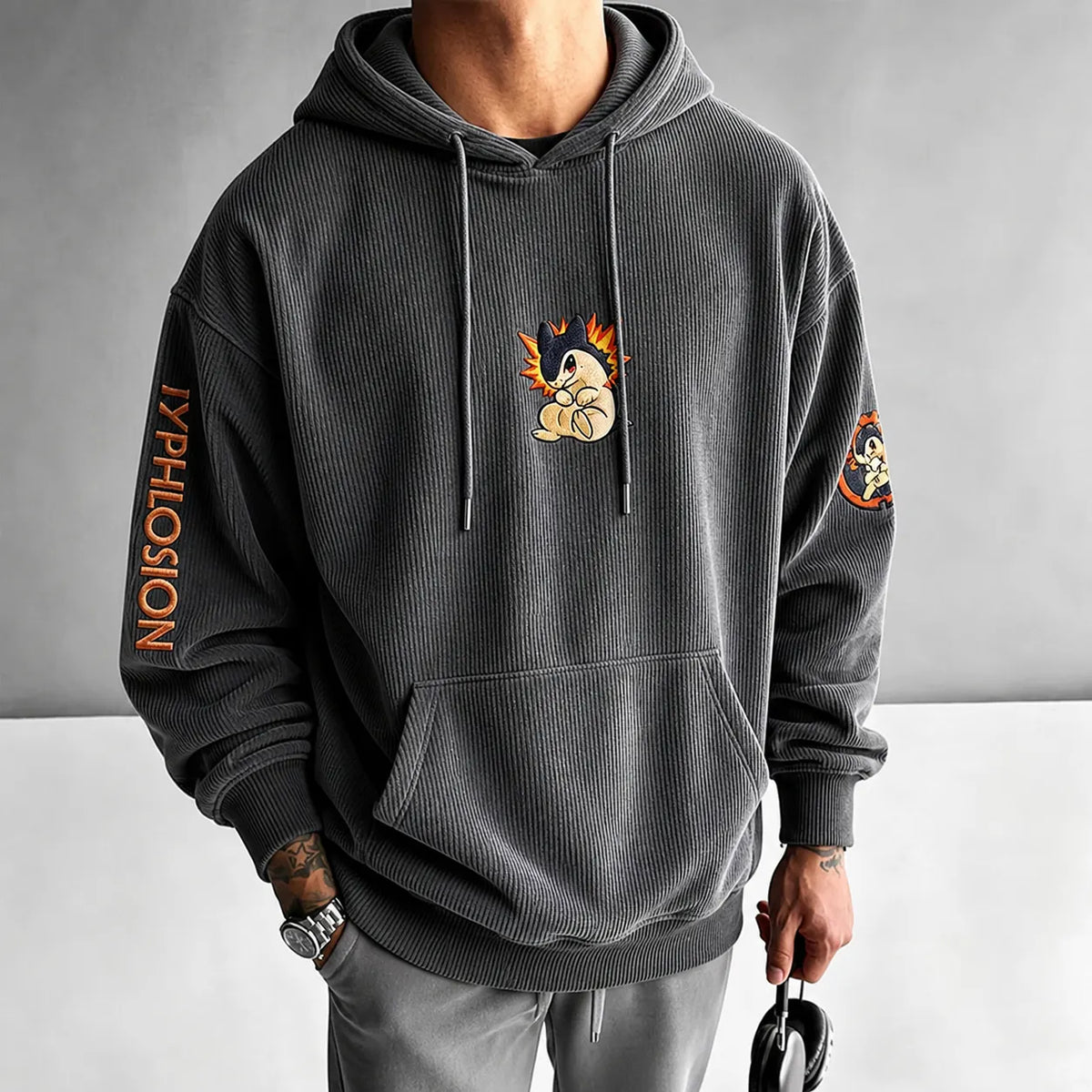 Unisex Anime-print Hoodie