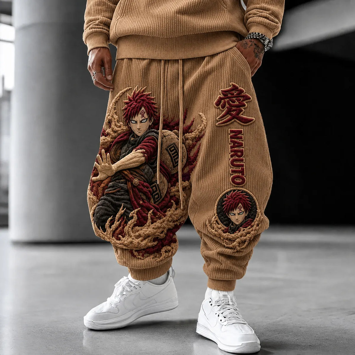 Unisex Anime-print Trousers