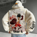 Color-blocked Plush Hoodie
