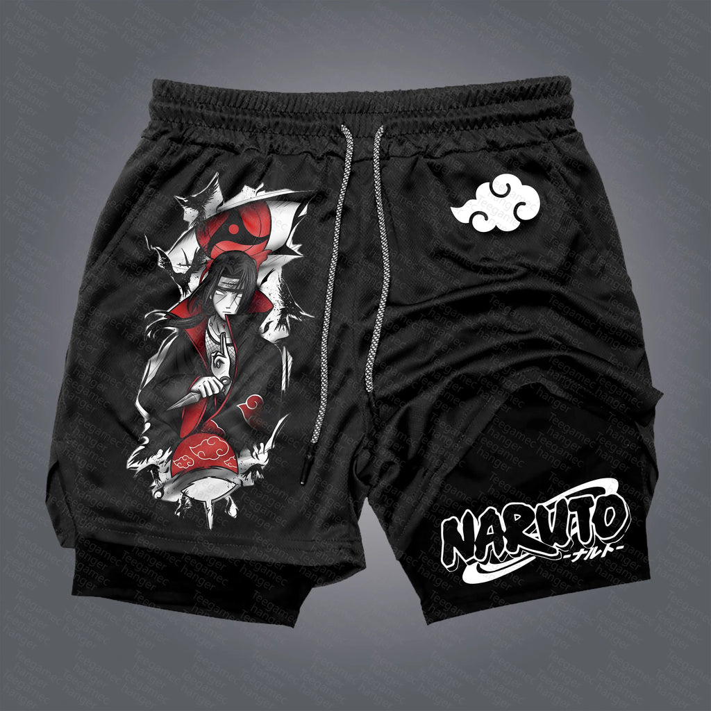 Unisex Naruto Anime Graphic Streetwear Shorts
