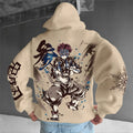Unisex Anime Graphic Streetwear Vintage Hoodie丨Comicssoul