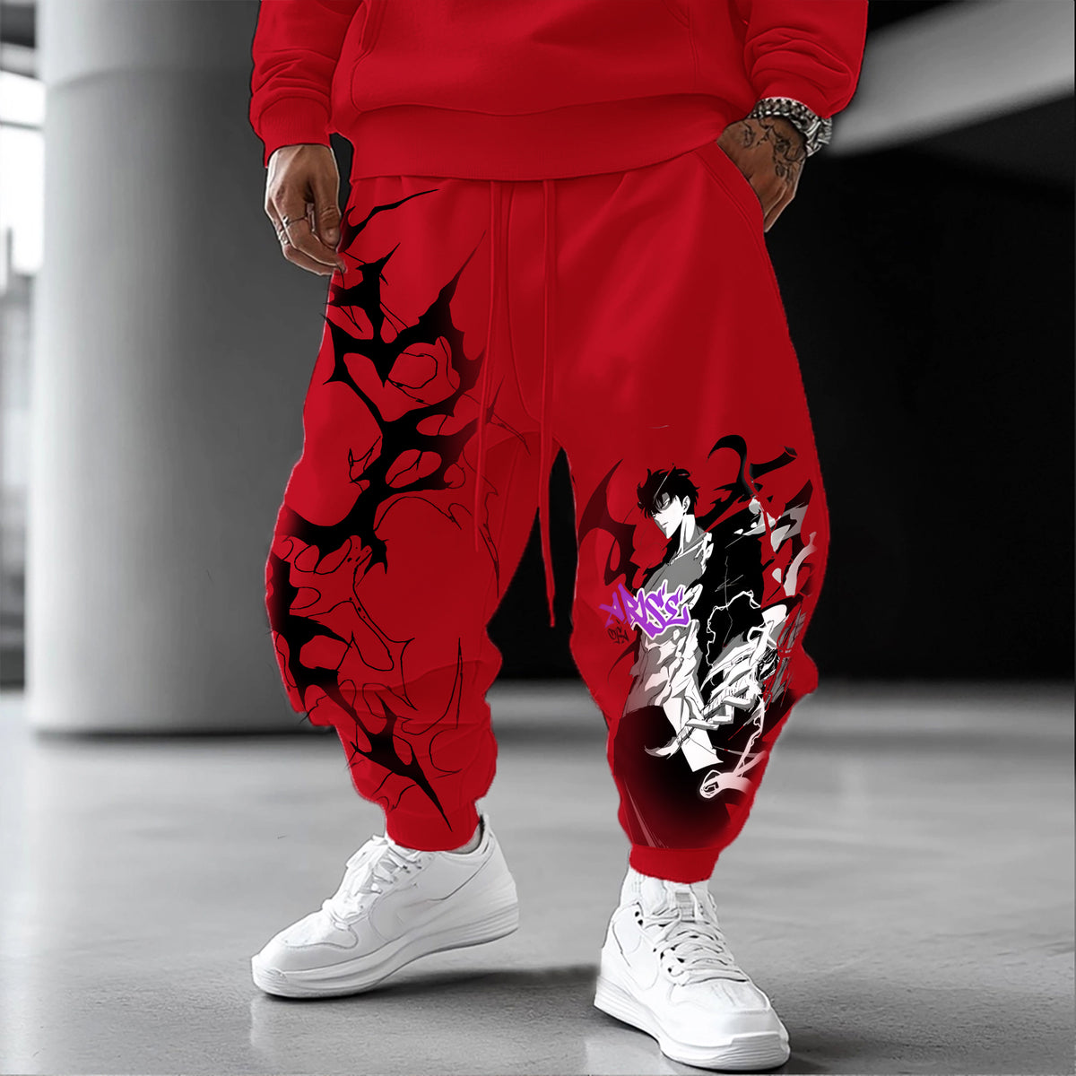 Unisex Casual Anime Streetwear Pants