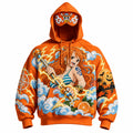 Halloween Anime-Print Hoodie