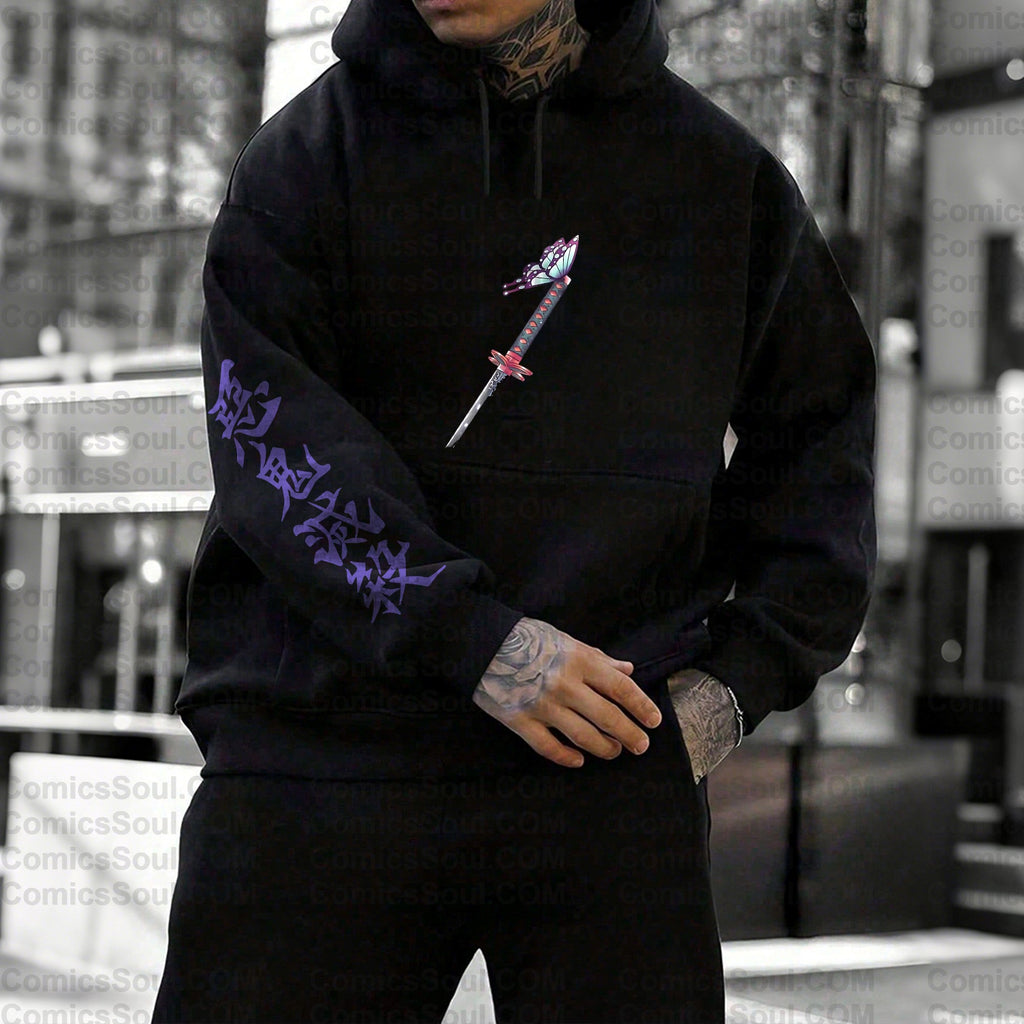 Unisex Anime Graphic Streetwear Vintage Plush Hoodie| KNY